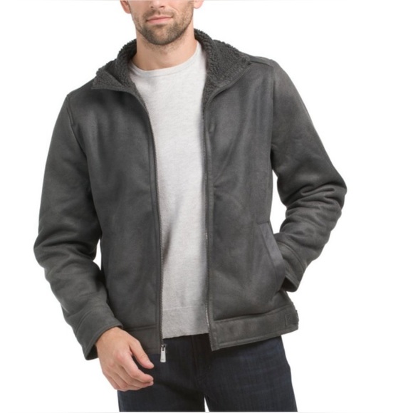 RAINFOREST Other - NWT RAINFOREST black Nubuck Sherpa Lined Aviator COAT